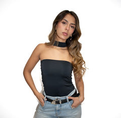 Strapless halter - Neck bodysuit