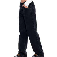 Straight leg black jeans