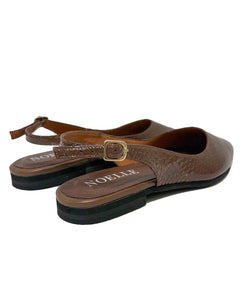 Celia Flats (Croco) Brown