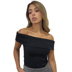 Off the shoulder top black