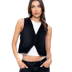 Black Denim Vest