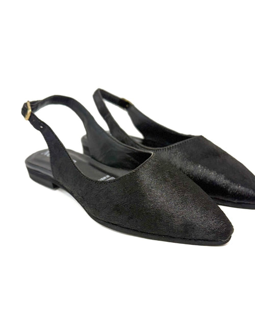 Celia Flats (Hair-on) Black