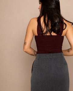 Longline Tailored Skirt
