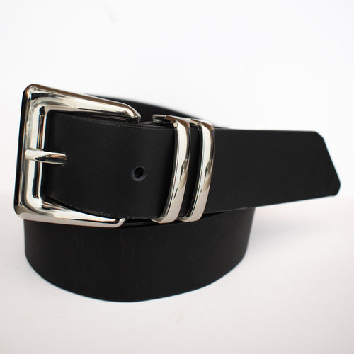 Minimal Square Buckle Belt (Silver)