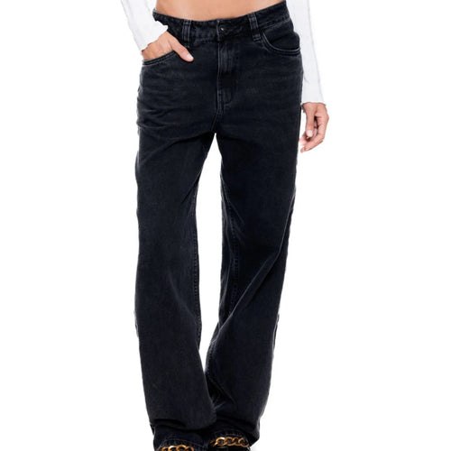 Straight leg black jeans