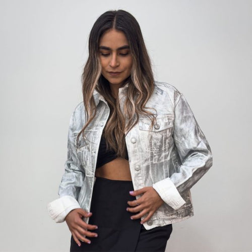 Foil Denim Jacket