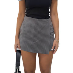 Skort Grey chalk stripe (part of the set)