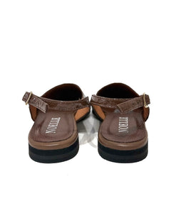 Celia Flats (Croco) Brown