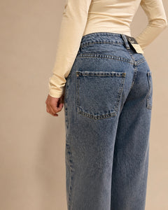 Classic Straight-Leg Jean — Washed Blue