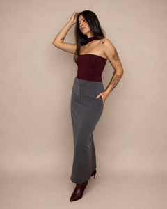 Longline Tailored Skirt