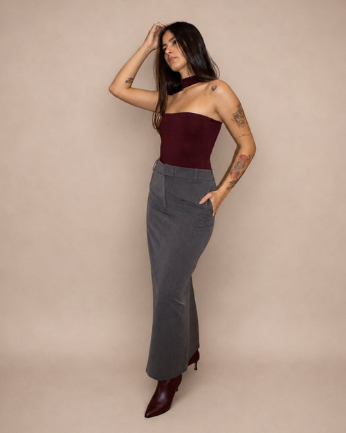 Longline Tailored Skirt