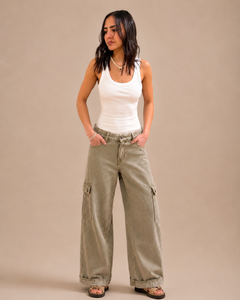 Cargo jeans - wide leg