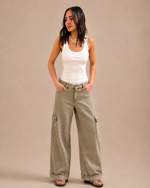 Cargo jeans - wide leg