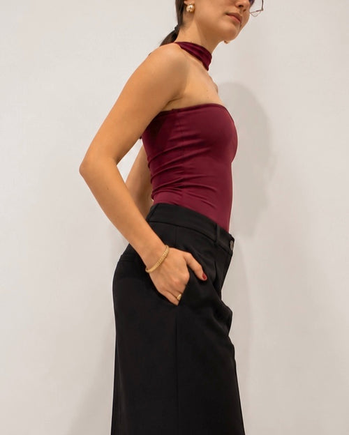 Scarf Neck Bodysuit
