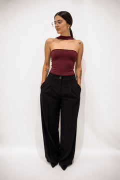 Scarf Neck Bodysuit