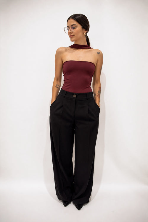 Scarf Neck Bodysuit